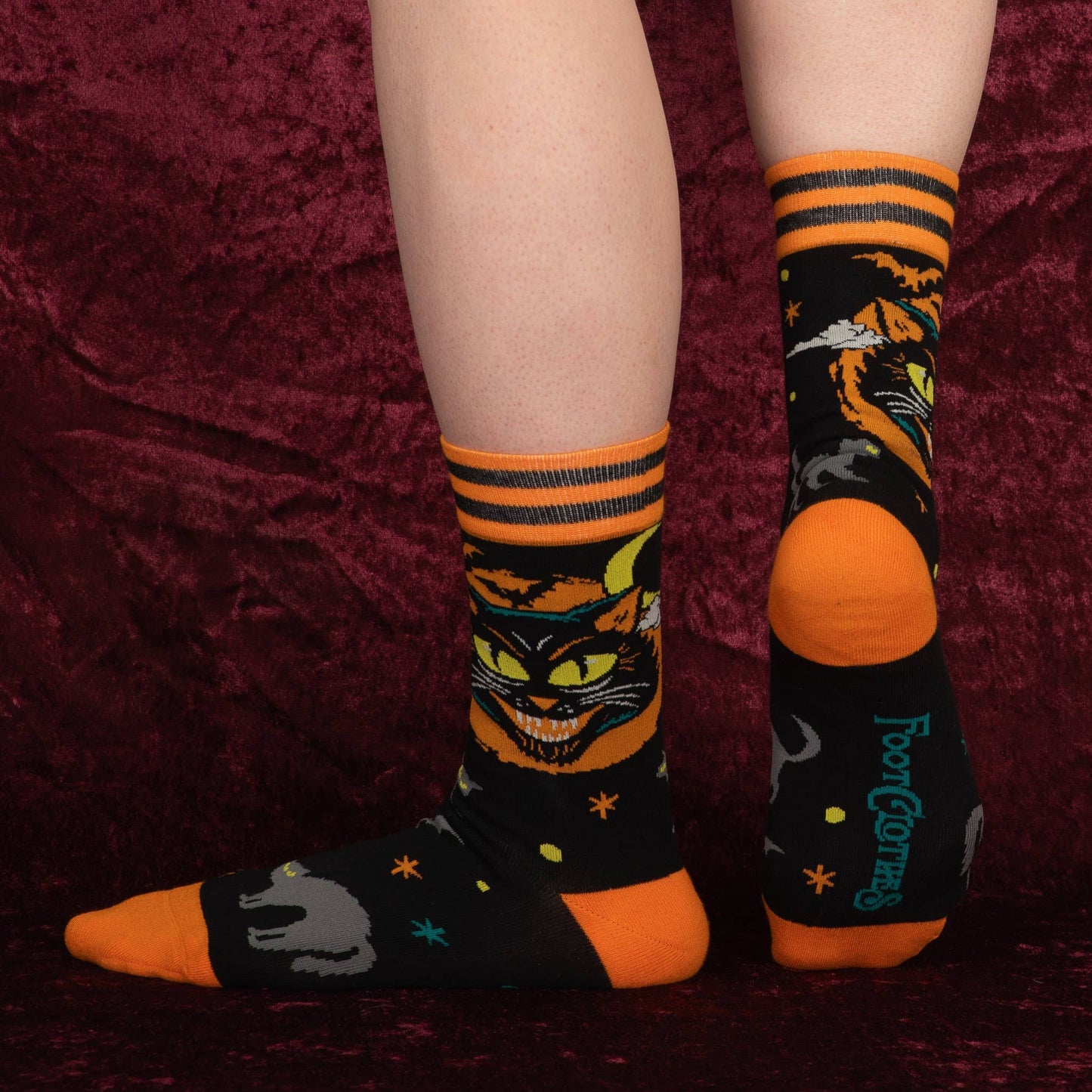 Socks - Foot Clothes - Vintage Black Cat Crew