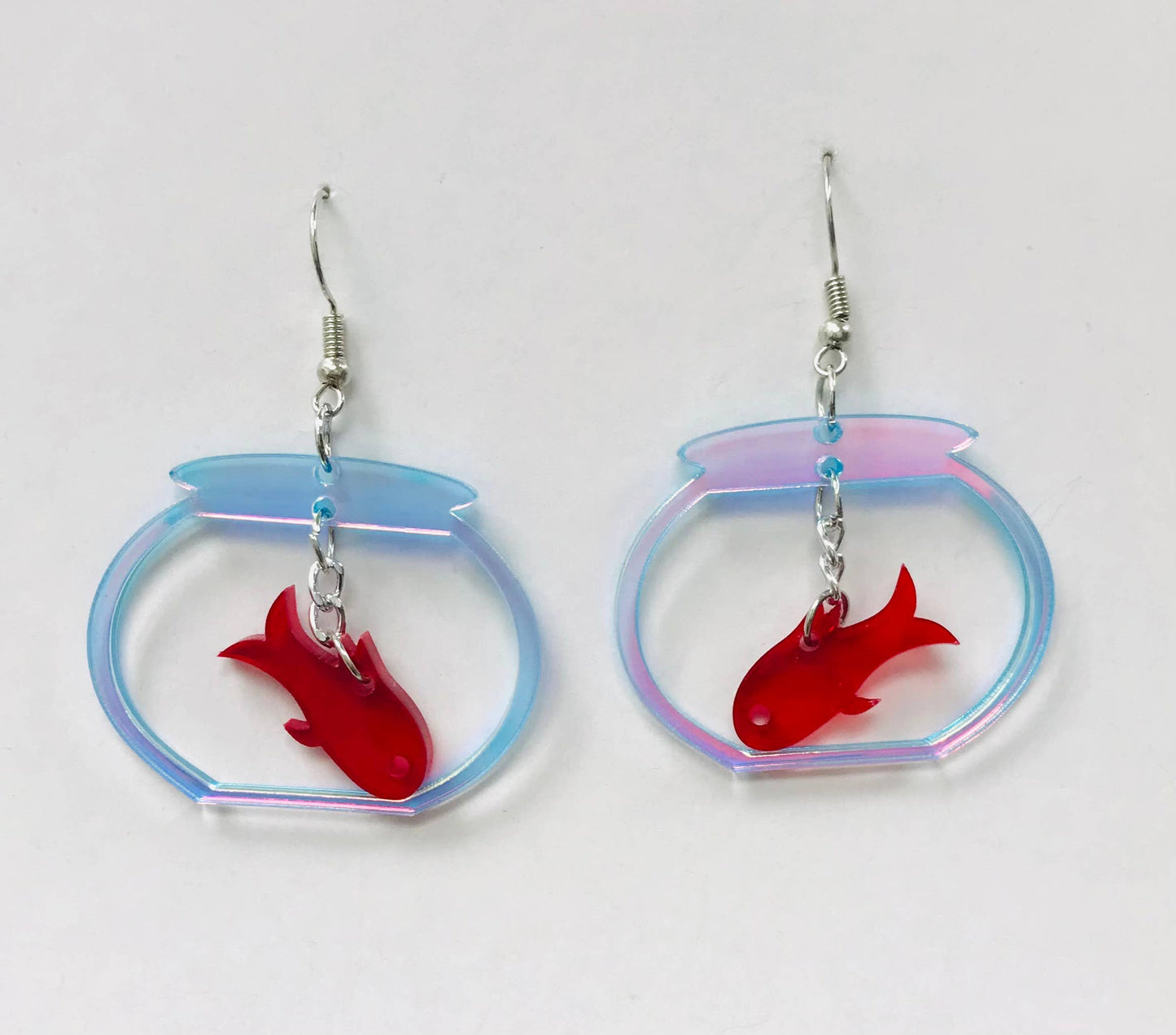 Earrings - Goldfish in Bowl