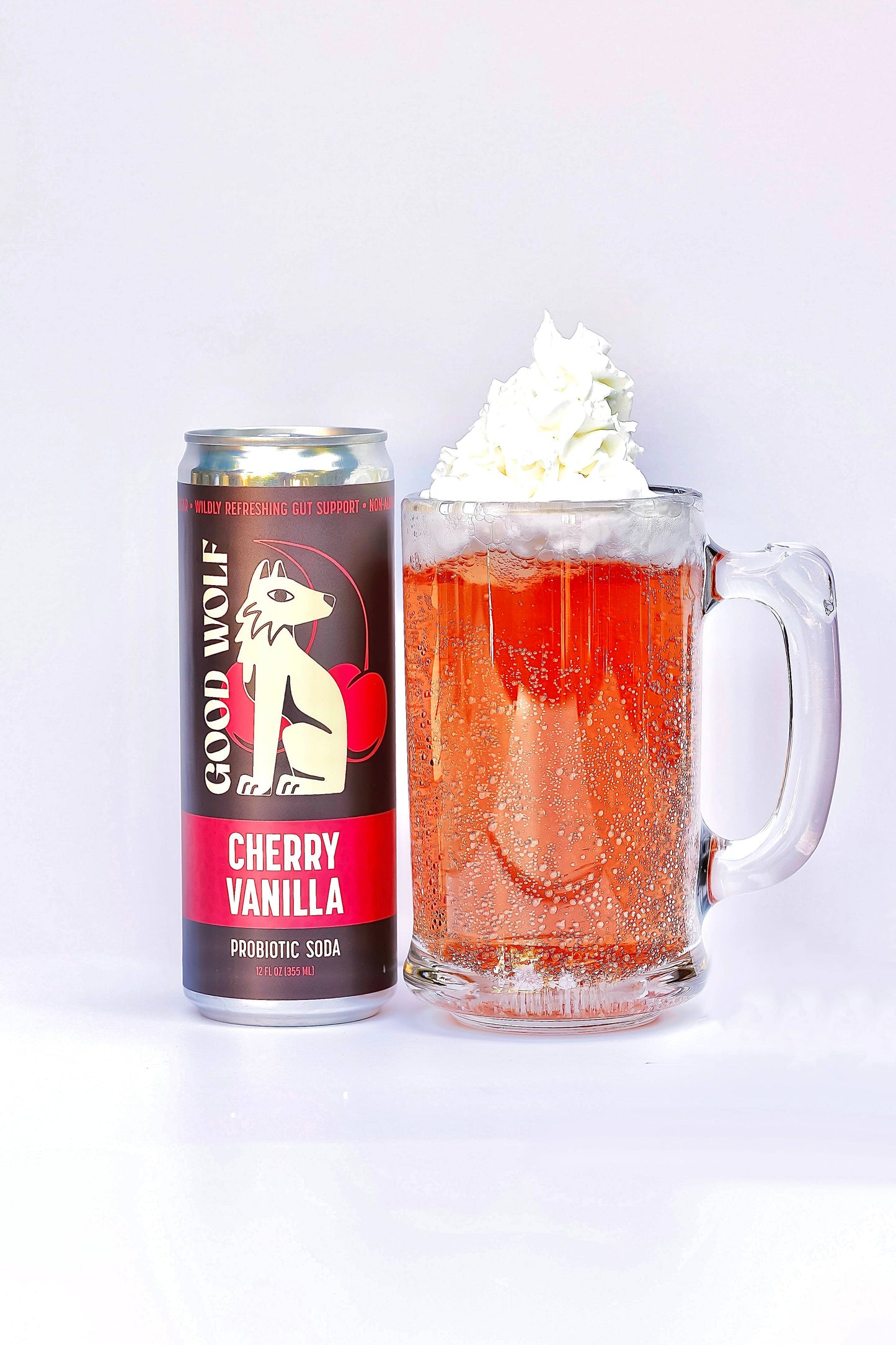 Cherry Vanilla Probiotic Soda - No Added Sugar; Hand-Crafted