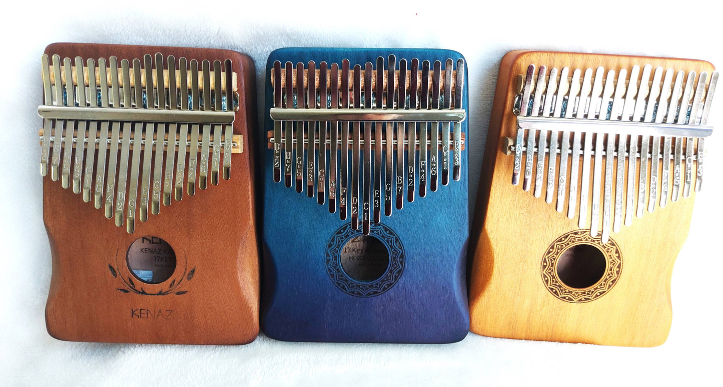 Kalimba Musical Instrument: Blue