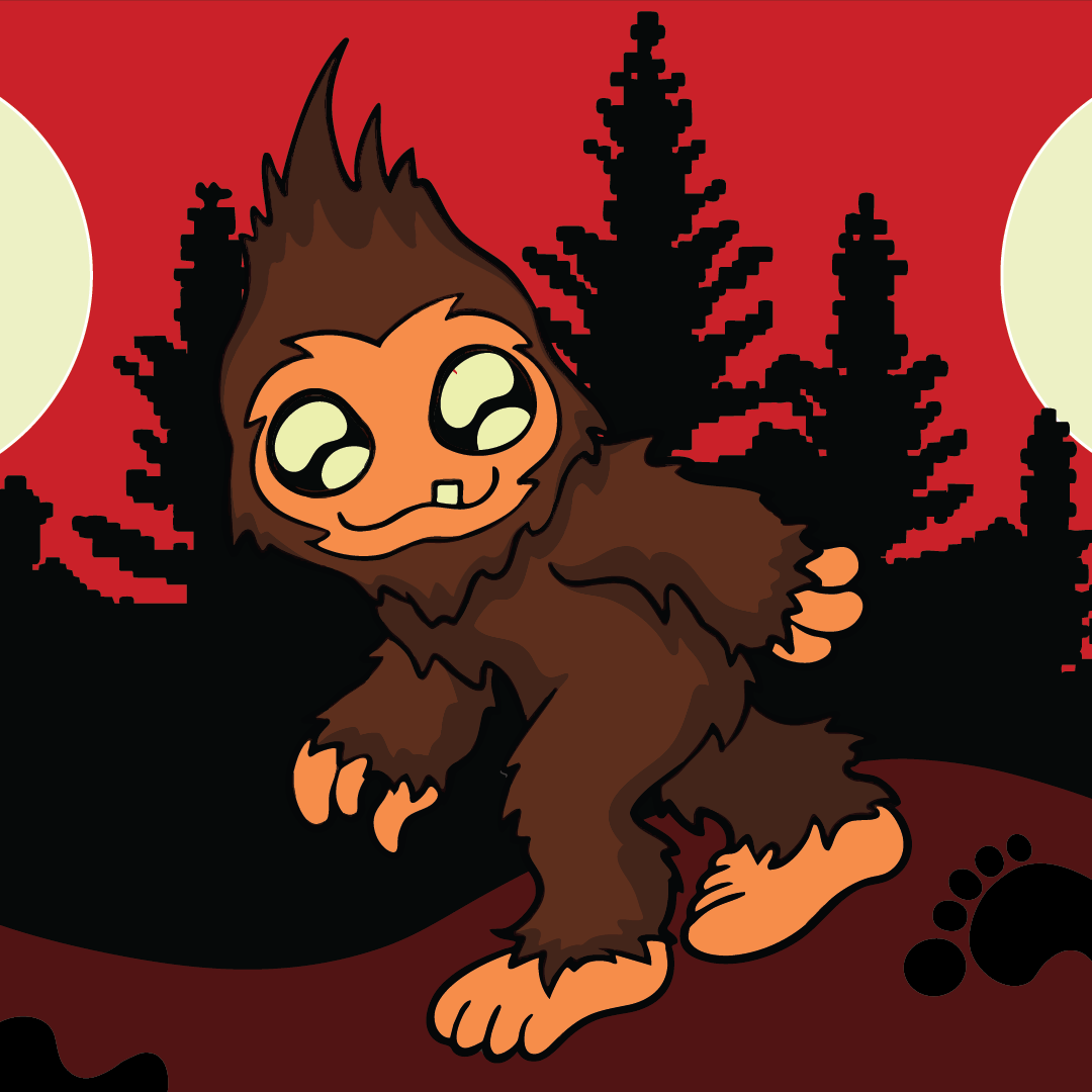 Foot Clothes - Cute Bigfoot Crew Socks