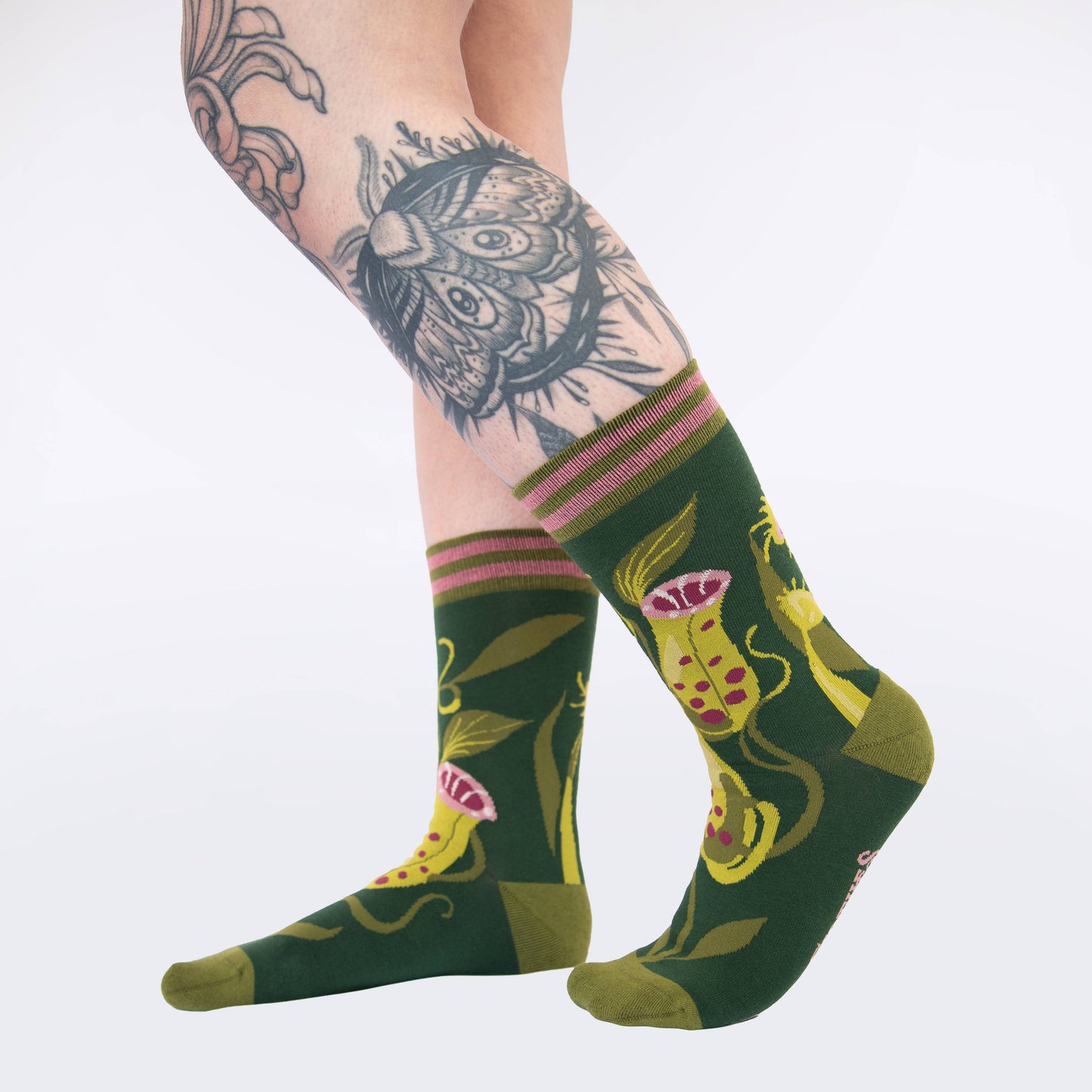 Socks - Foot Clothes - Pitcher Plant Crew Socks