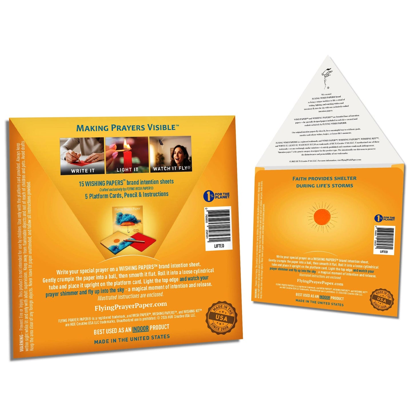 Flying Prayer Paper™ Lifted - Wish Paper™ – Transcend & Rise