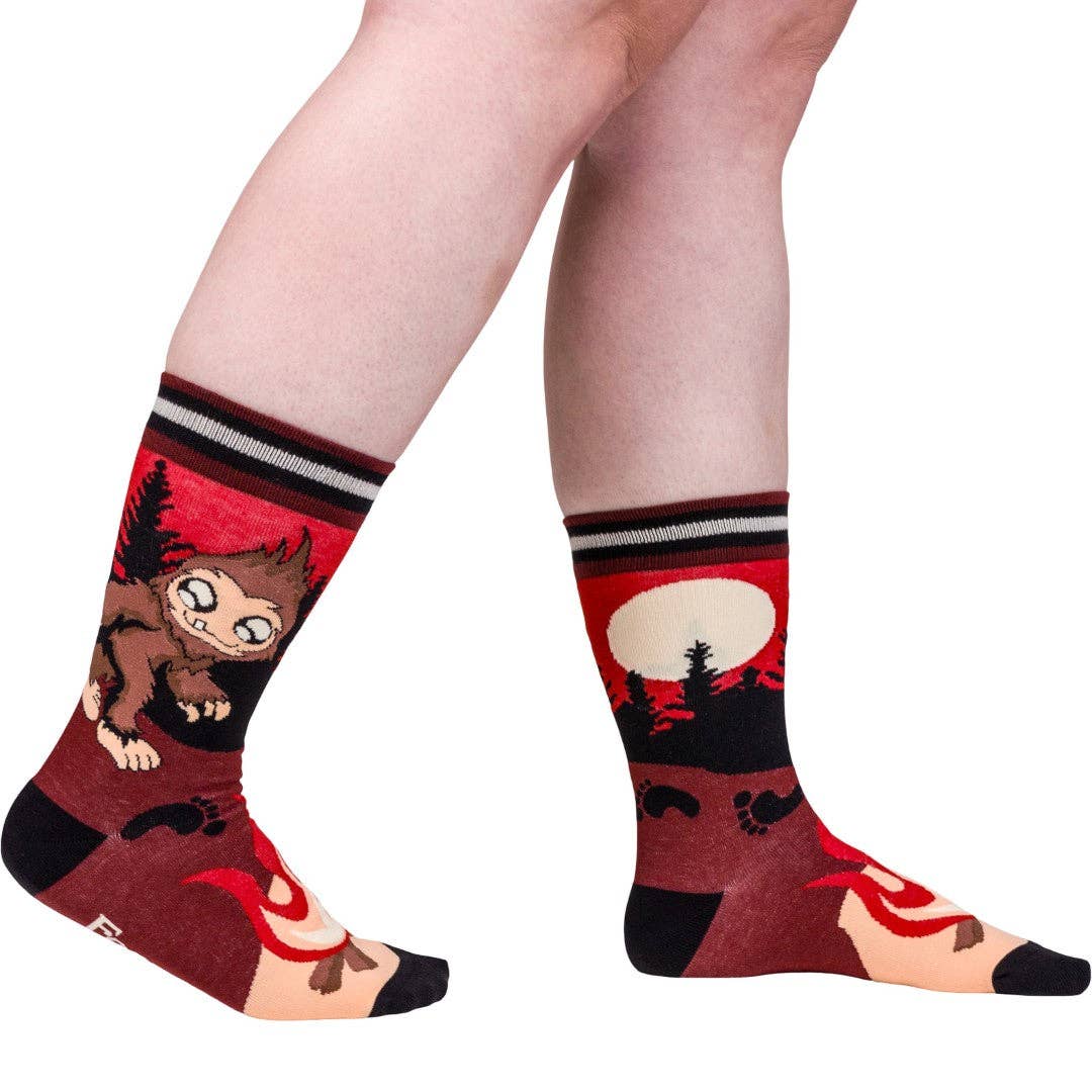 Foot Clothes - Cute Bigfoot Crew Socks