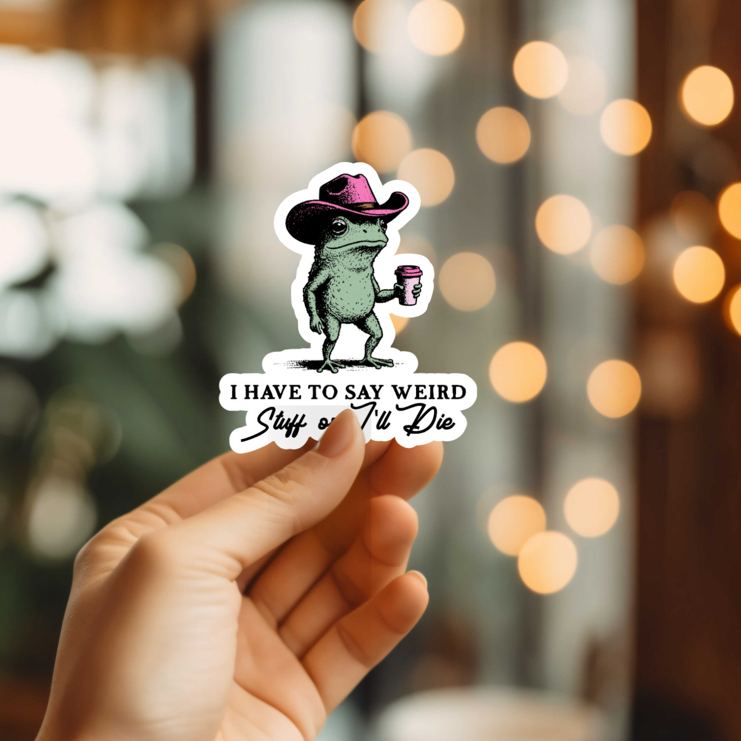 MMT Stickers - Funny Say Weird Stuff Vinyl Sticker