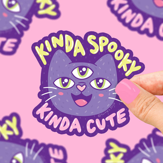 Stickers - TS - Kinda Spooky Kinda Cute Cat