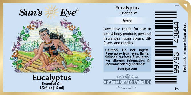 Eucalyptus Essential Oil: .5 fl oz - Sun's Eye