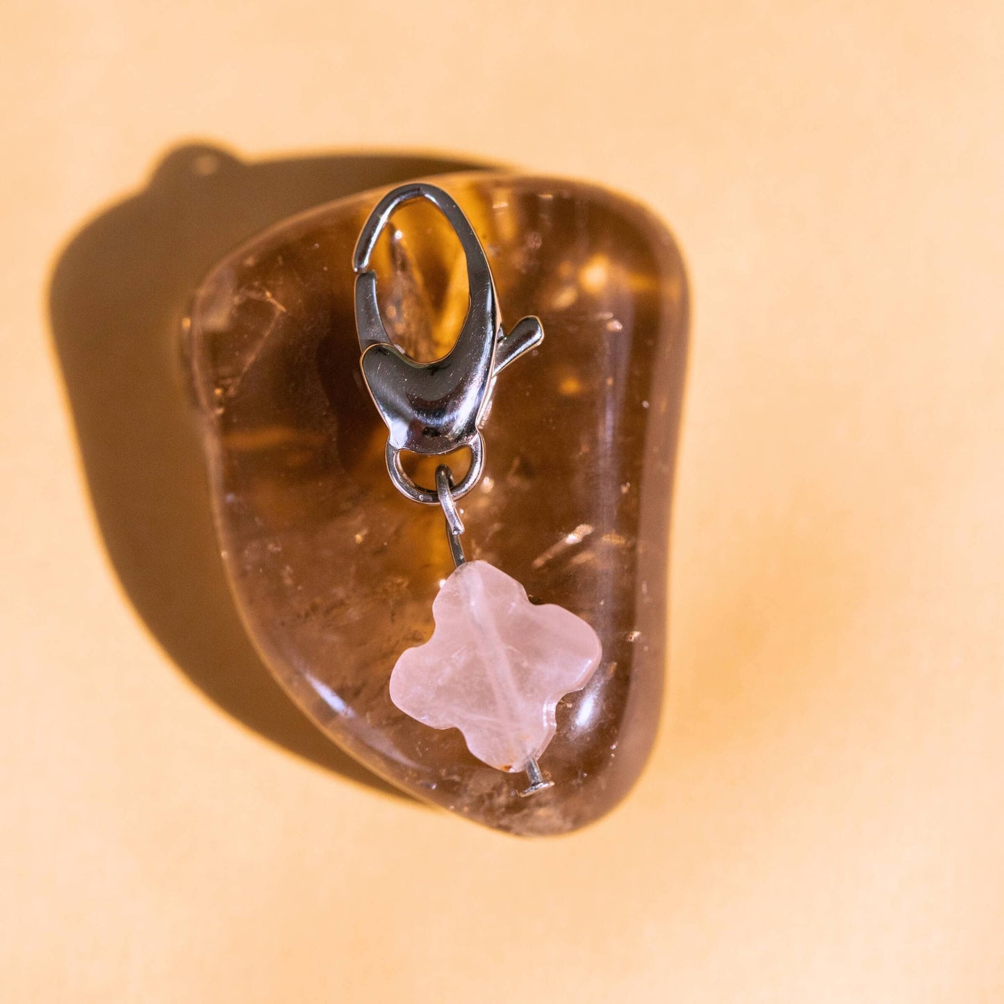 Rose Quartz Pet Charm for Love