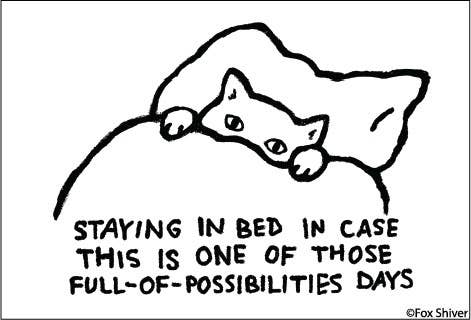 MAGNET: Staying in bed in case this is one of those Full-Of