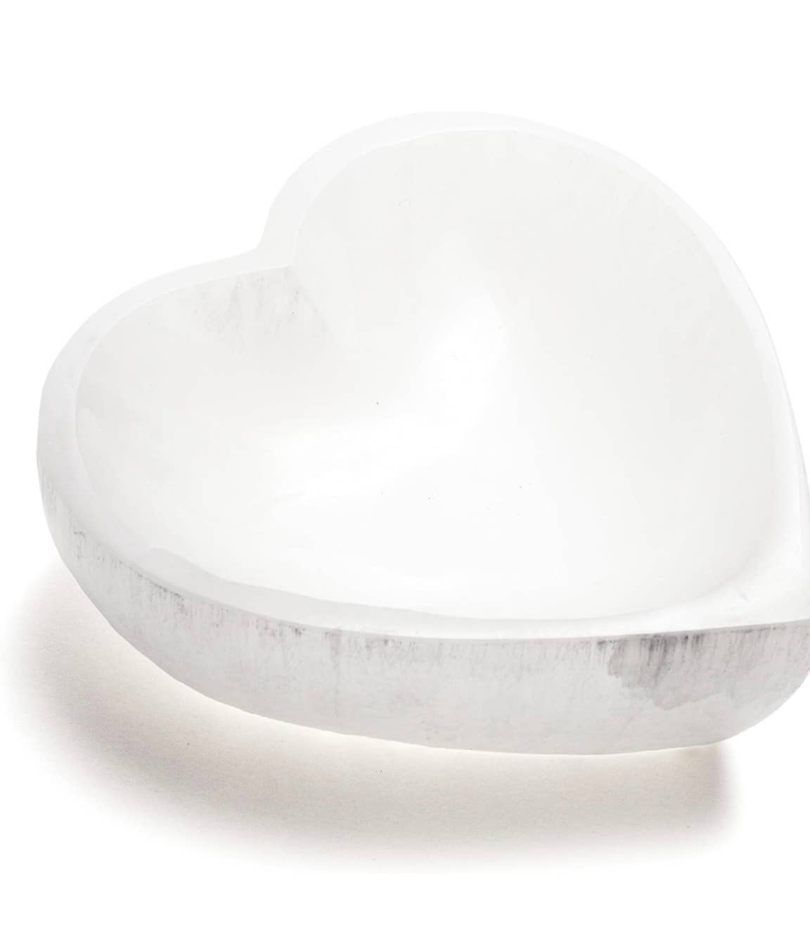 Selenite Bowl Heart Shape 5 Sizes: 10cm