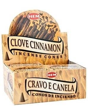 Incense CONES - HEM Clove Cinnamon