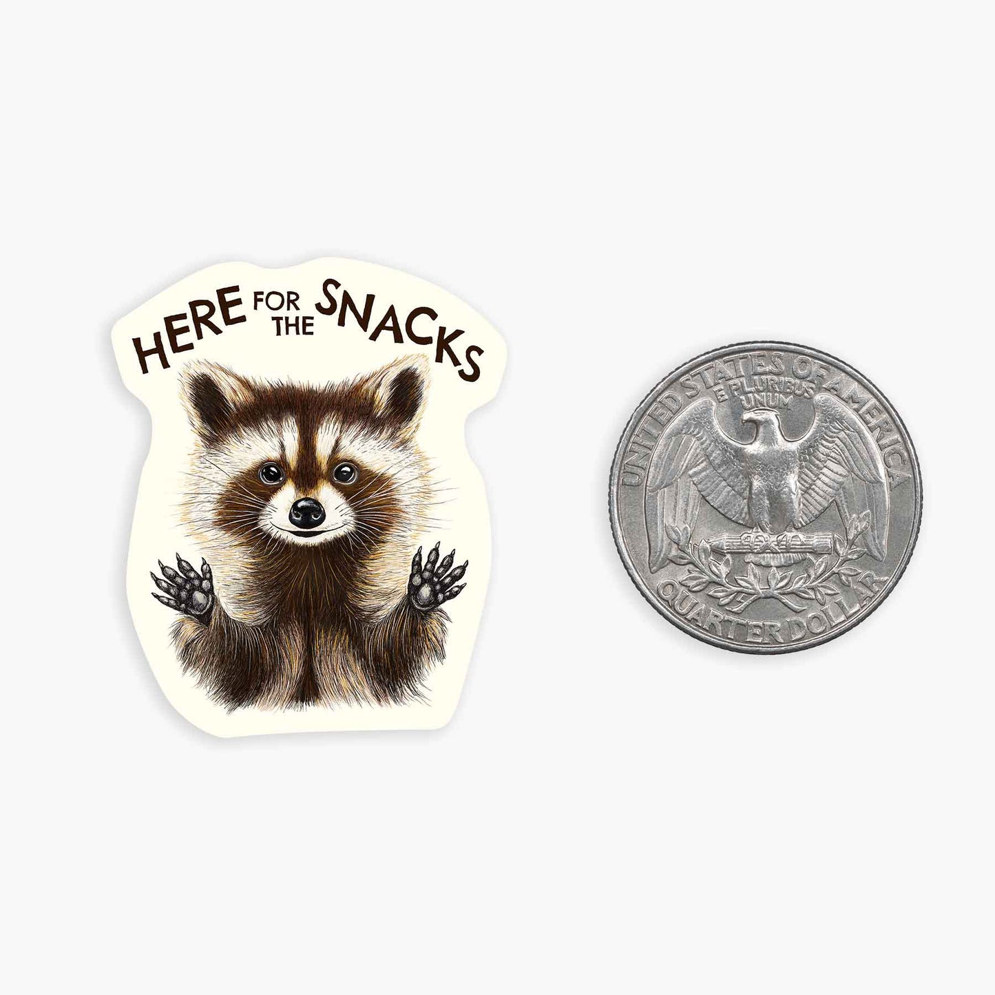 Here for the Snacks - Mini Sticker
