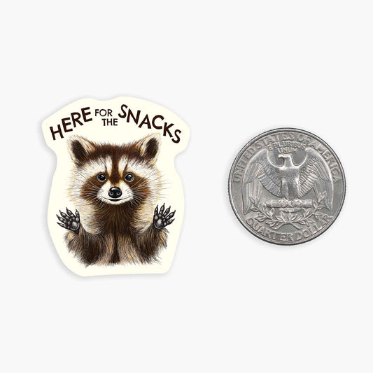 Here for the Snacks - Mini Sticker