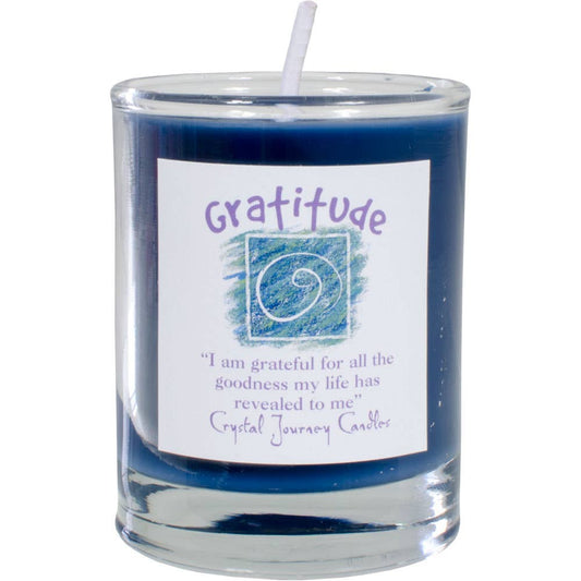 Soy Herbal Filled Votive - Gratitude