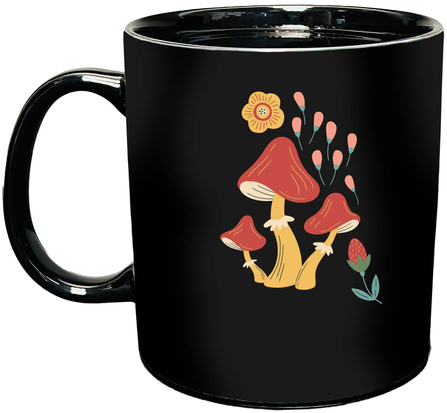 Blooming Flowers Heat Reveal Mug - Mushrooms