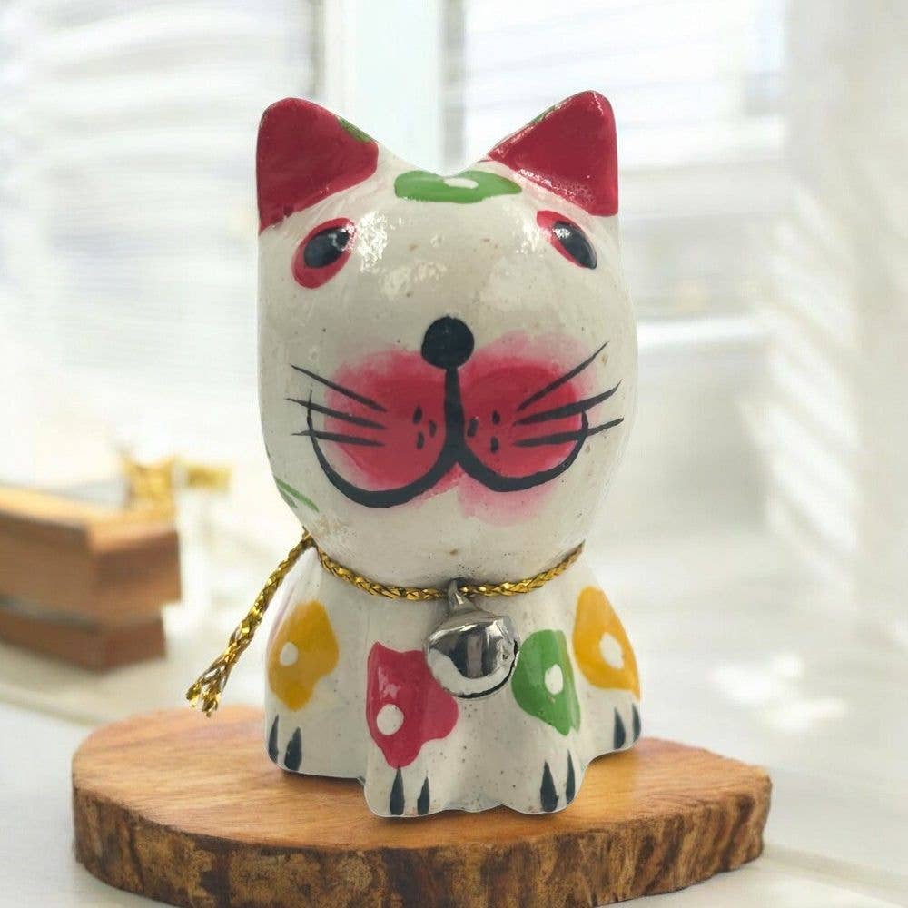 Wood Cat Figurines