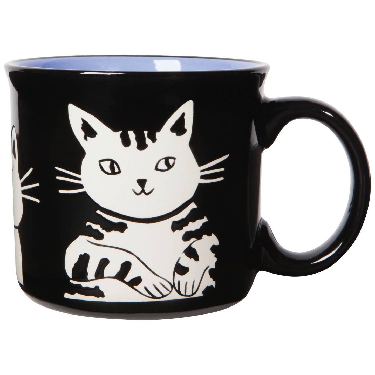 Meow & Furever 20 oz Mug: Black
