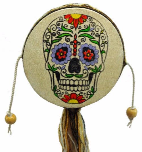 Lolipop Day of the Dead Spinner Drum Instrument