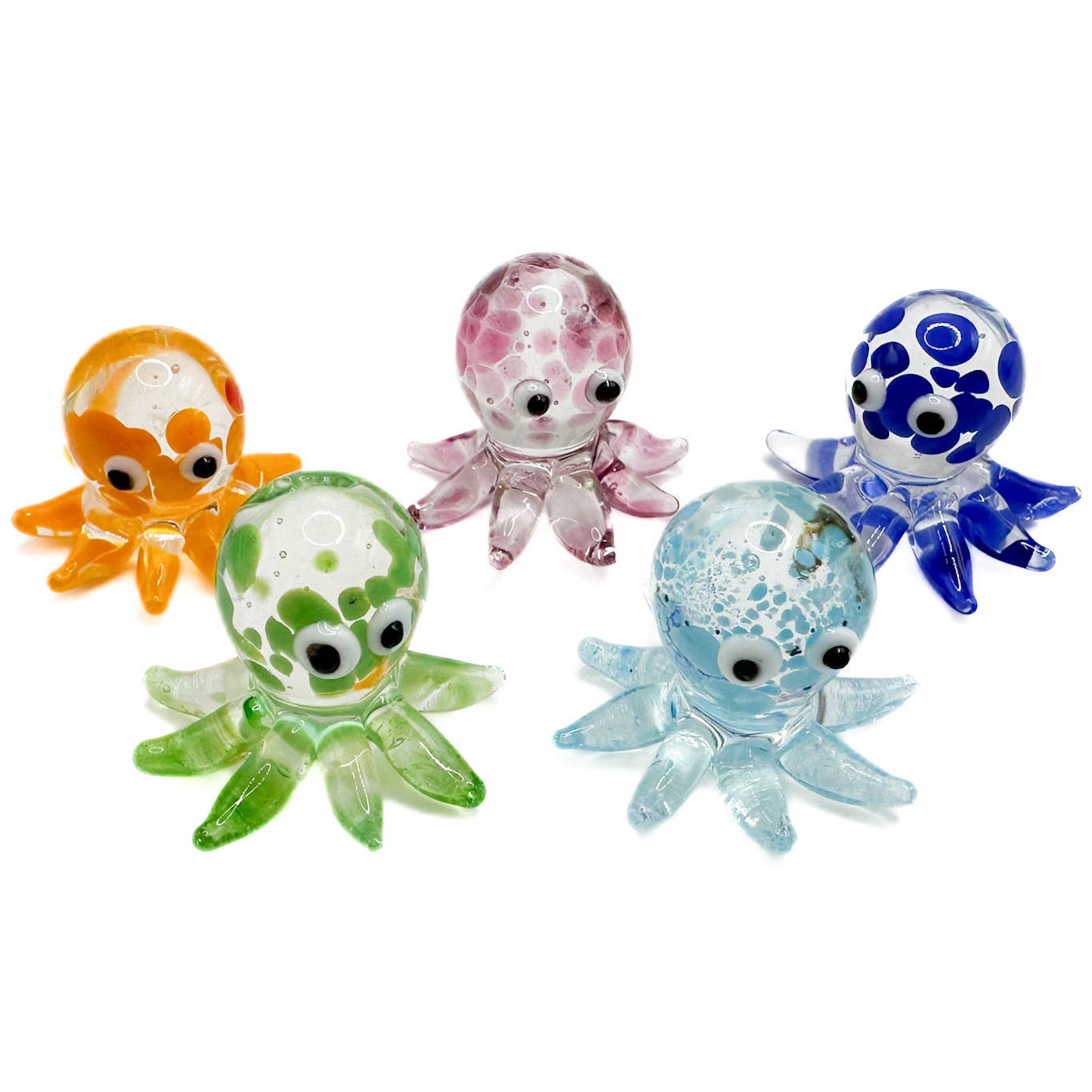 Handblown Glass Mini Octopus