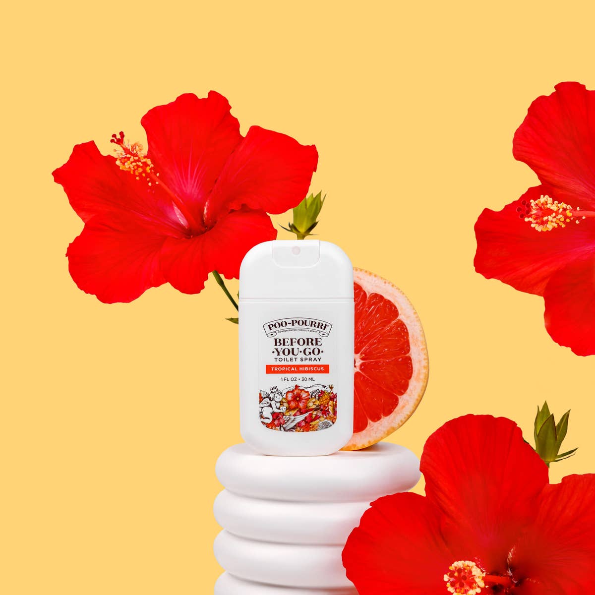 Poo~Pourri Tropical Hibiscus 1oz Pocket Sprayer