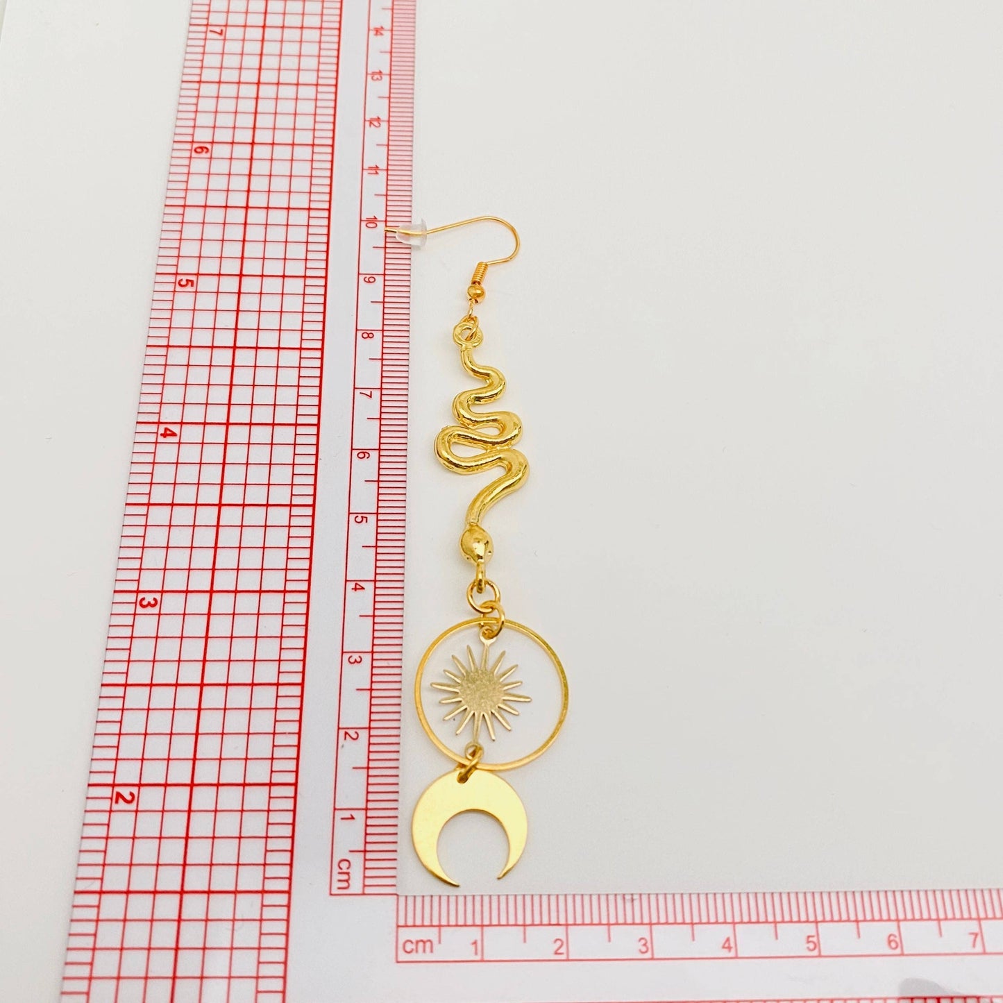 Earrings - Snake Moon and Sun Witch Gold