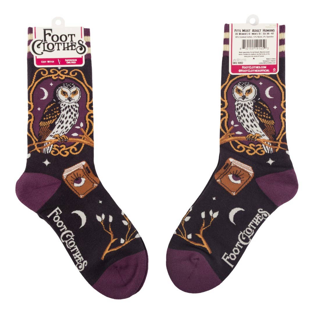 Foot Clothes - Supervisor Owlfred Crew Socks