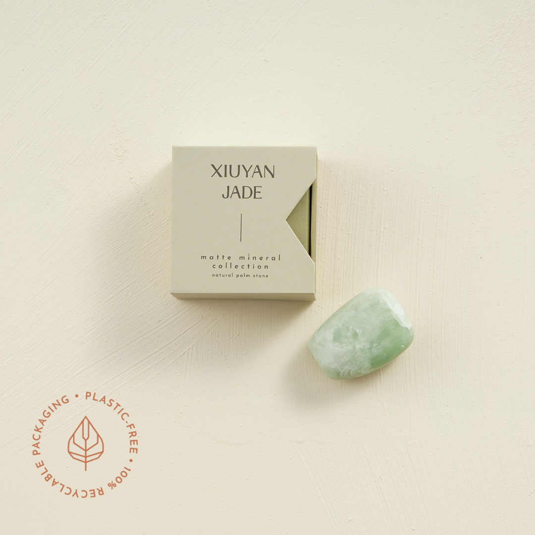 Natural Palm Stone: Xiuyan Jade