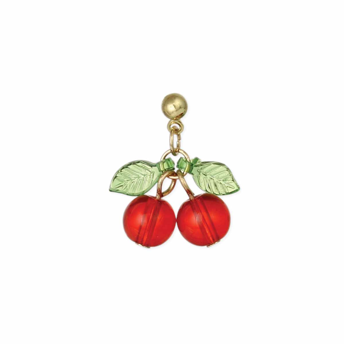 Earrings - Twin Cherries - Post