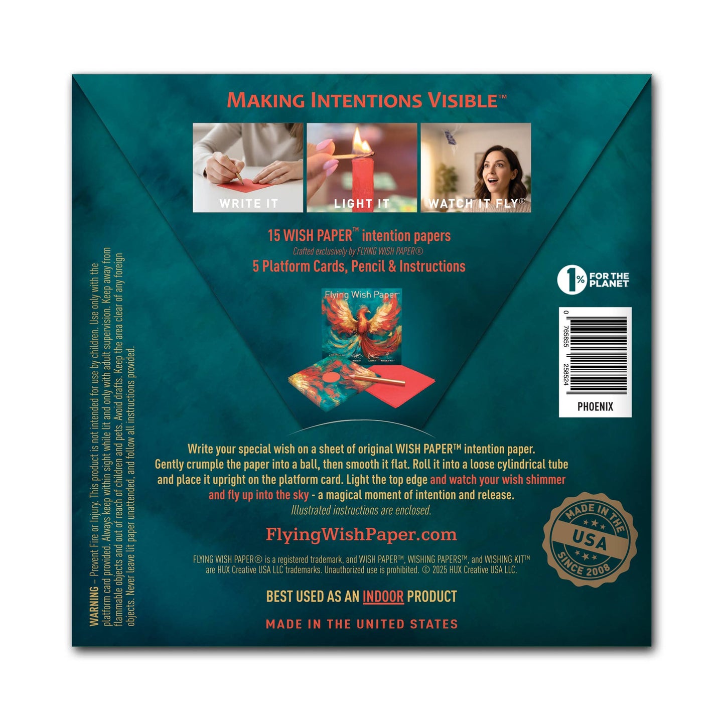 Phoenix — Flying Wish Paper® Standard Mini WISHING KIT™
