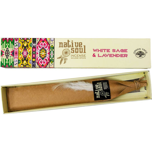 Native Soul Incense 15 Gr - White Sage & Lavender