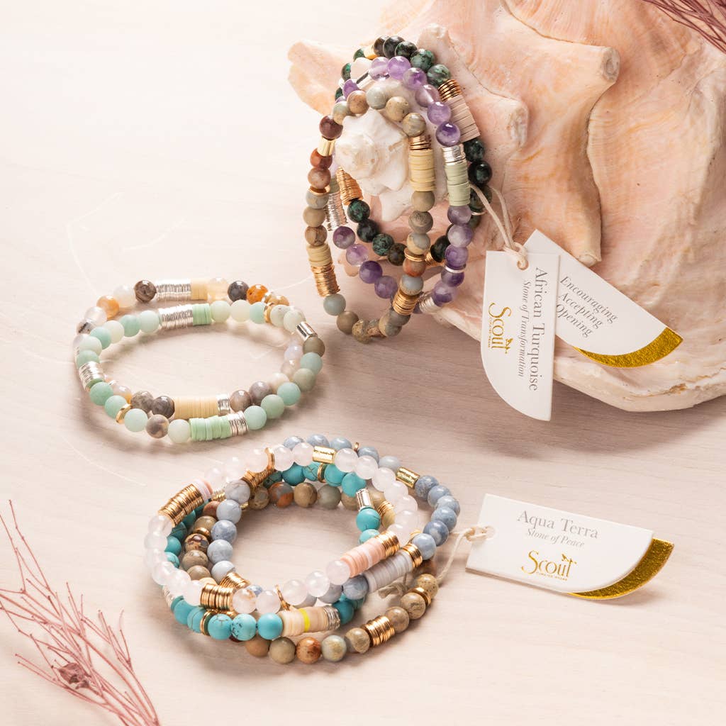 Intermix Stone Stacking Bracelet - Mexican Onyx