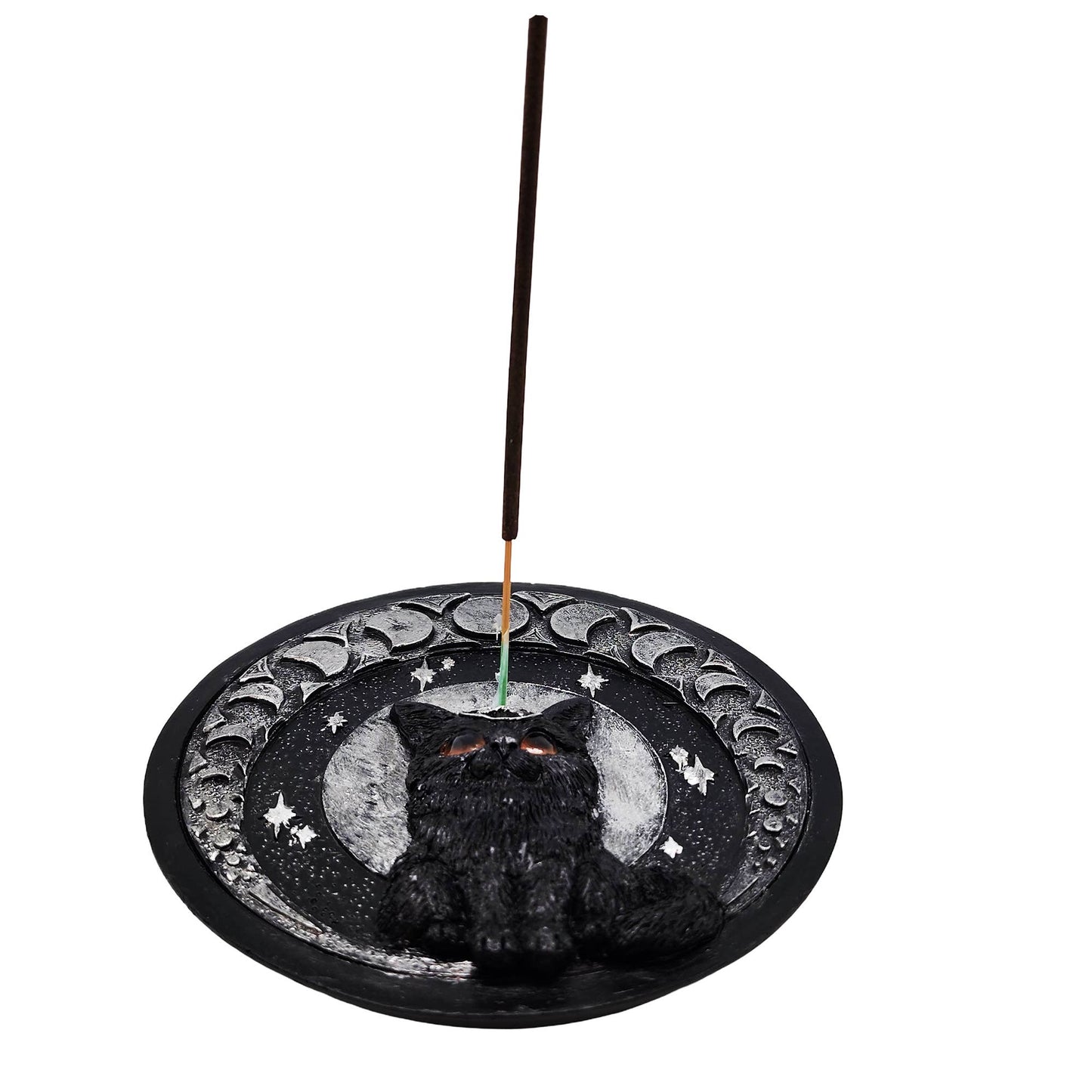 Black Cat Moons Incense Burner