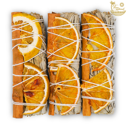 Smudge Bundle - White Sage, Orange, & Cinnamon