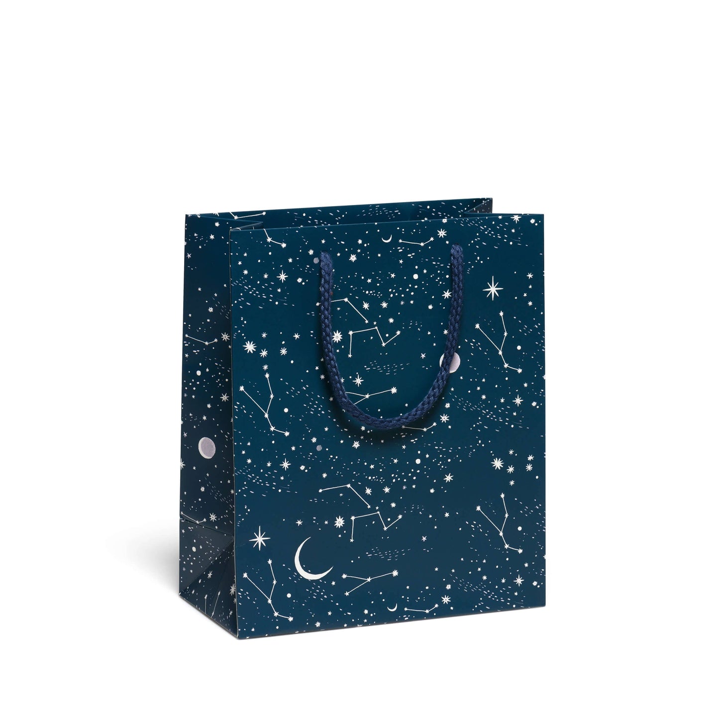 Gift Bag - Red Cup - Moon and Stars - Medium