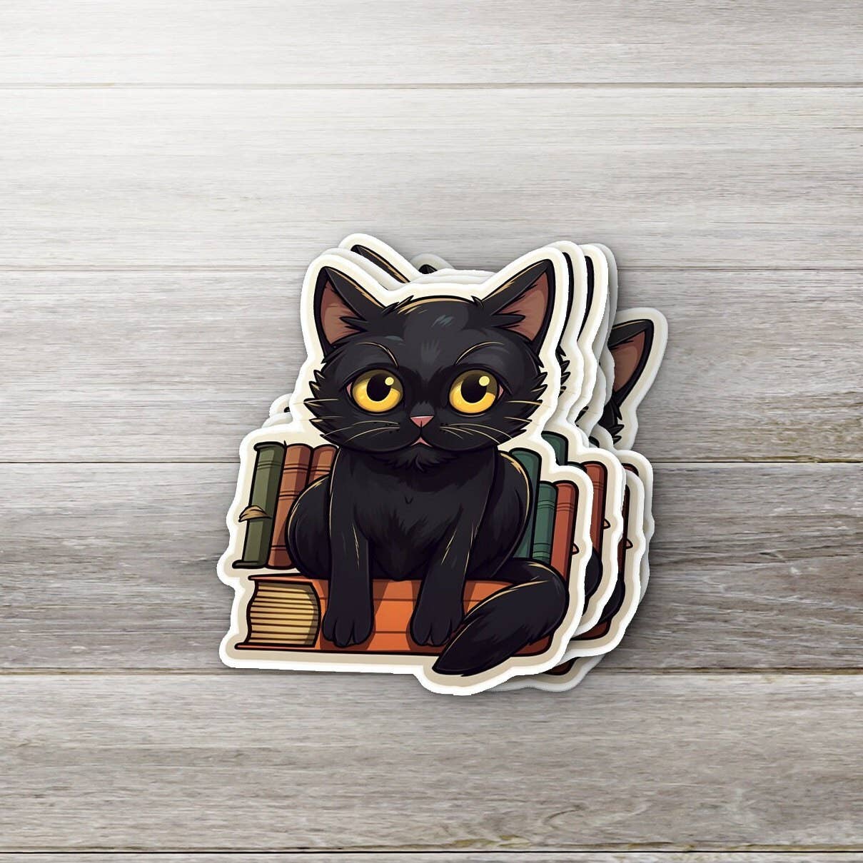 Stickers - OZ - Midnight Reader Kitty
