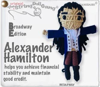 String Doll - Alexander Hamilton Broadway Edition Keychain