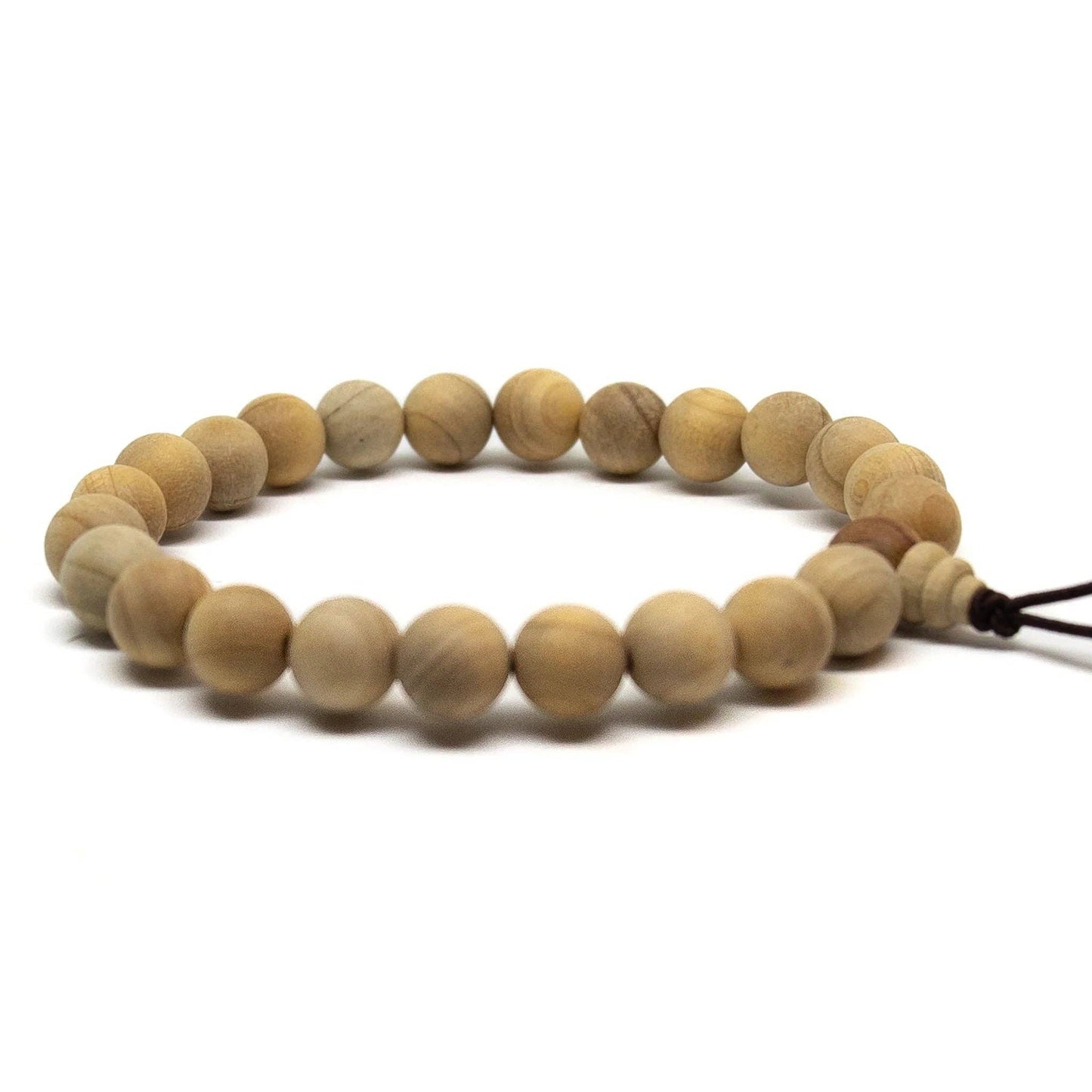 Beaded Bracelet - Cypress Wood - Wrist Mala - 10mm