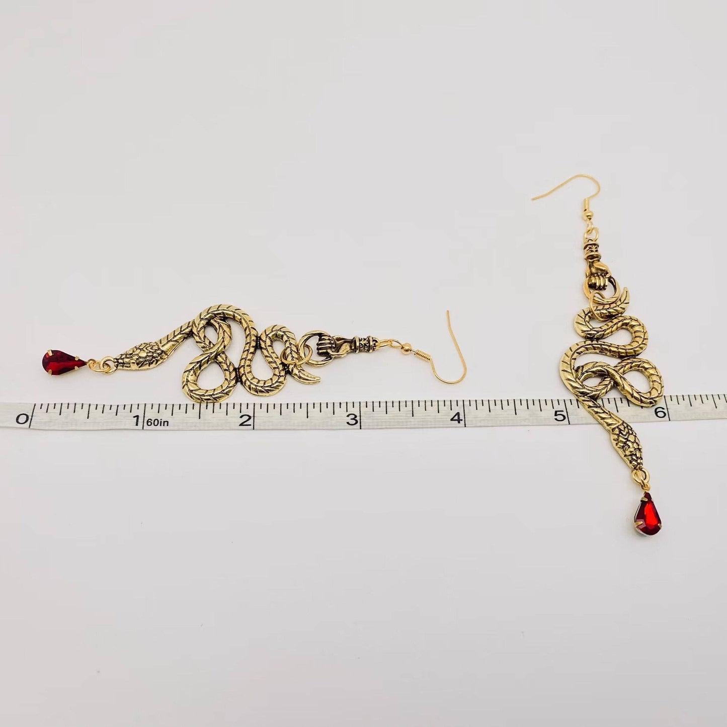 Earrings - Silver Snake