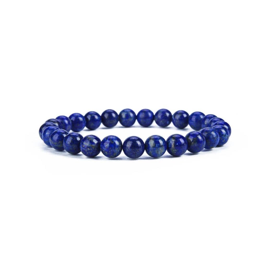 Energy Beads - 8mm Lapis Lazuli - Beaded Bracelet