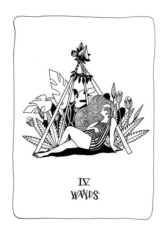 Many Queens Tarot by Lettie Jane  Rennekamp: Mixed Media; 20 pages / English