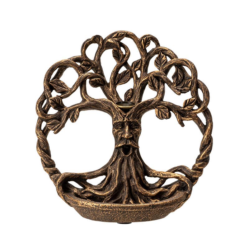 Tree Of Life Greenman Backflow Incense Burner