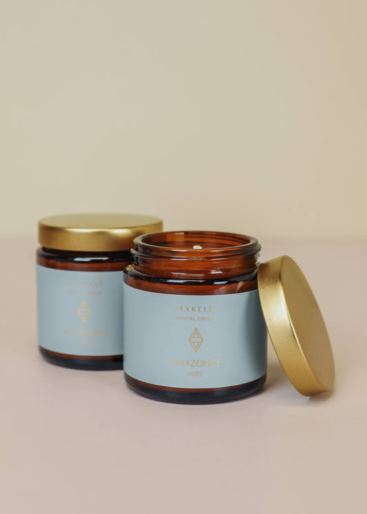 Crystal Candles - Amazonite - Hope - 4oz