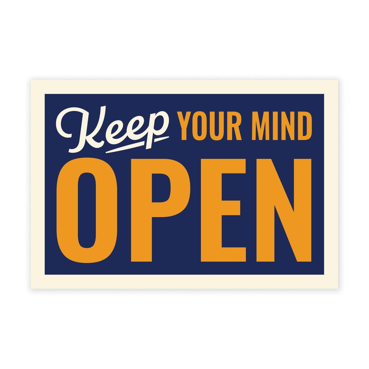 Open Mind - Mini Sticker