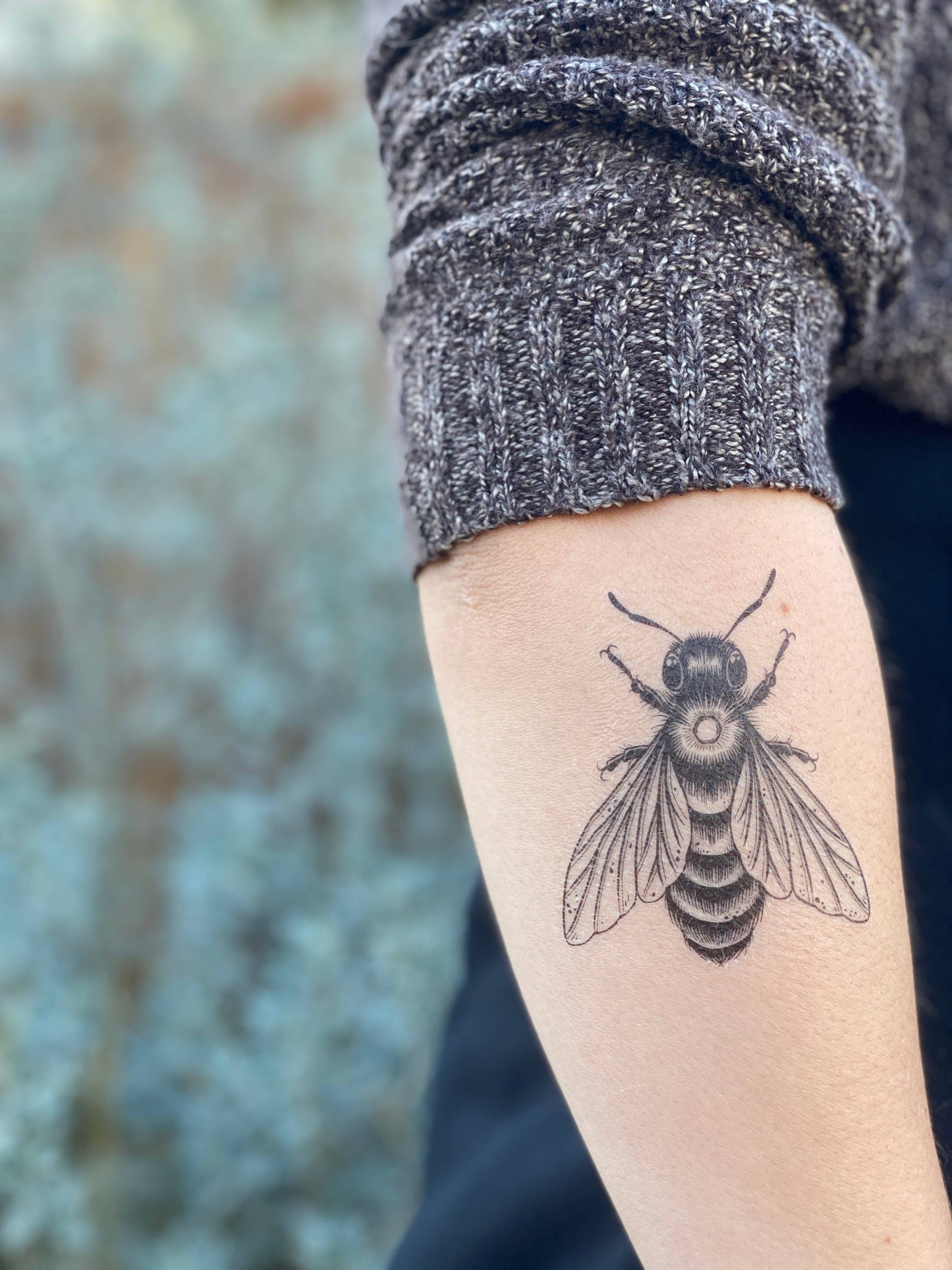 Nature Tats - Big Bee Temporary Tattoo: 1-Pack