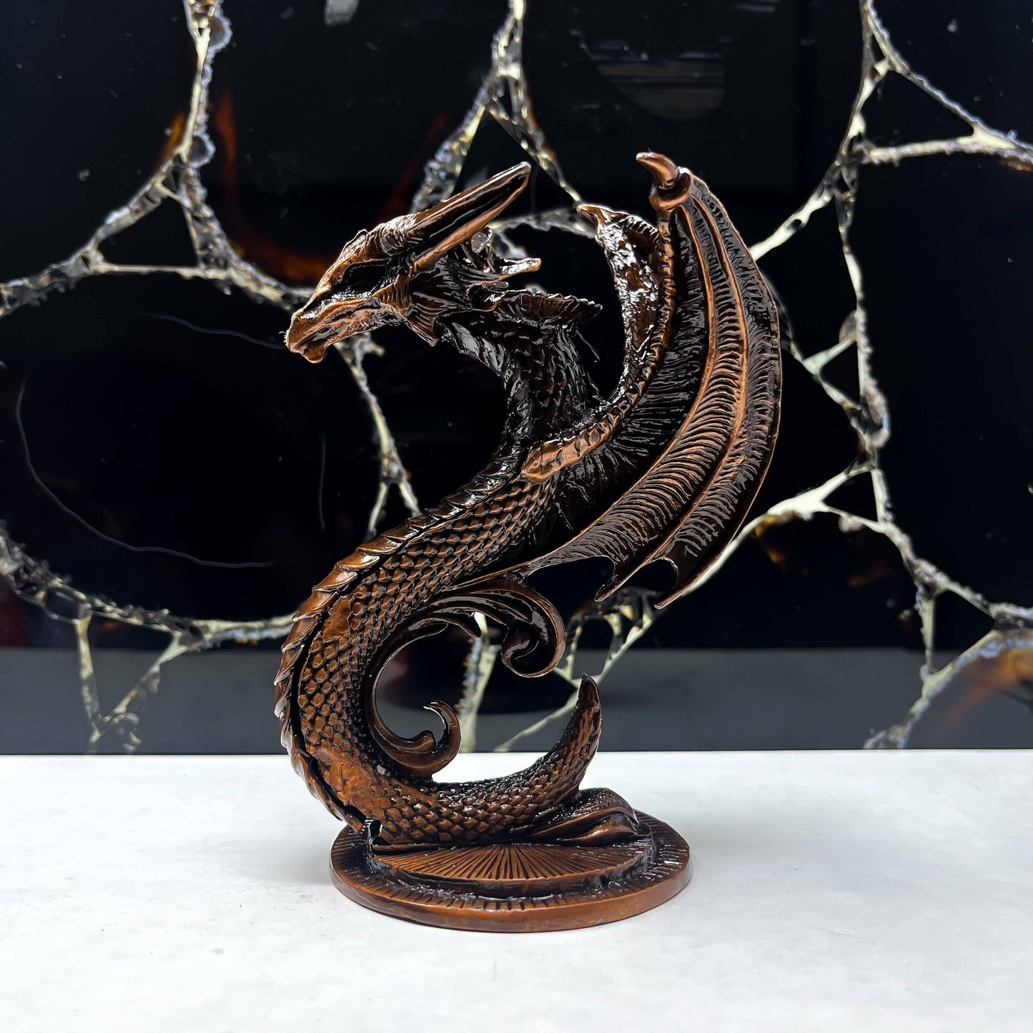 Dragon Sphere Holder - Rose Gold