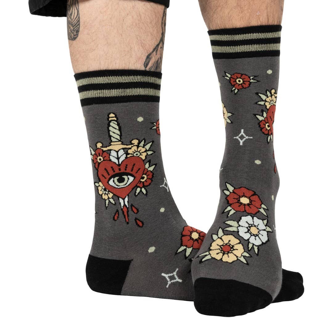 Foot Clothes - Love Hurts Crew Socks