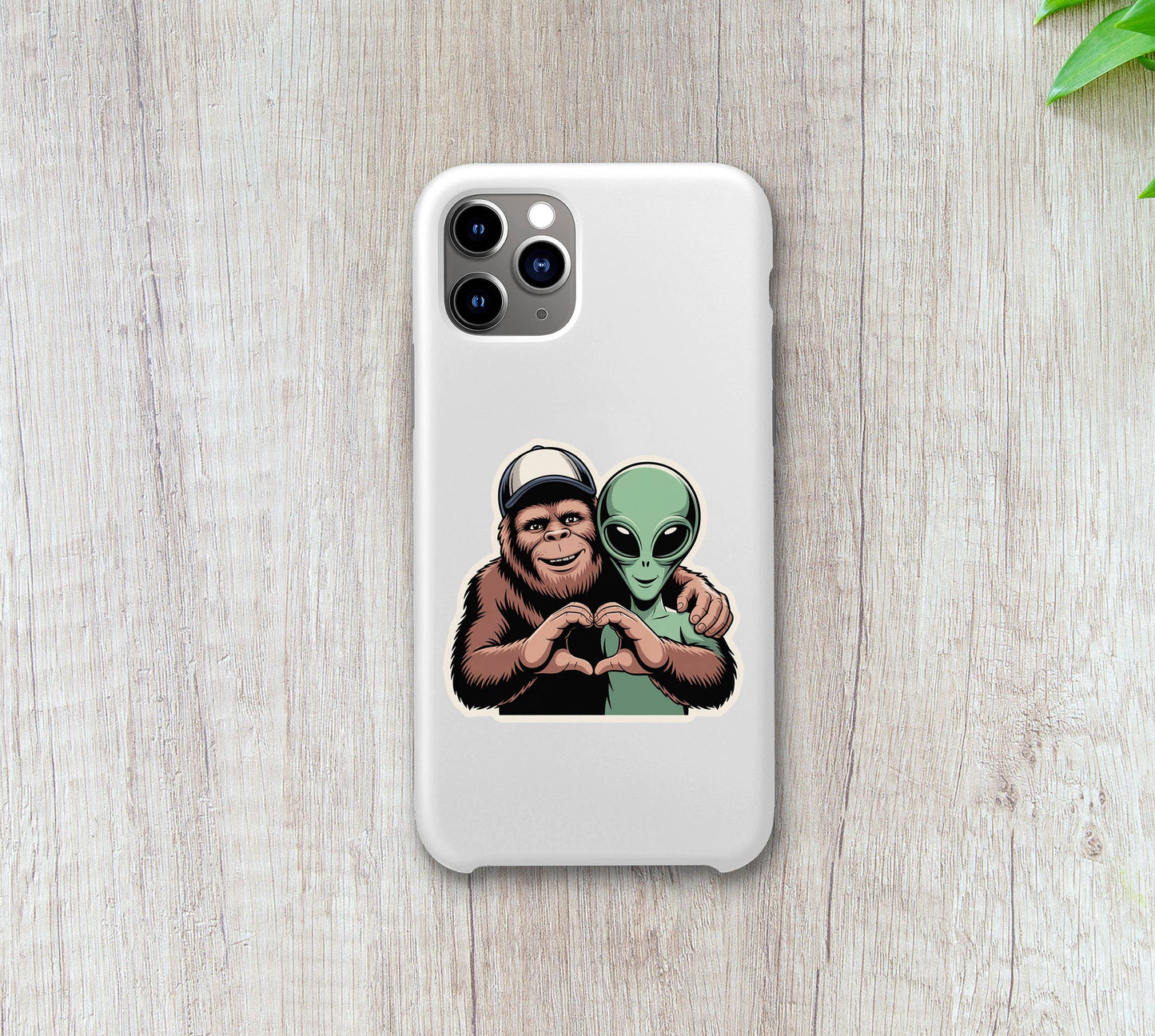 Stickers - OZ - Bigfoot and Alien Love