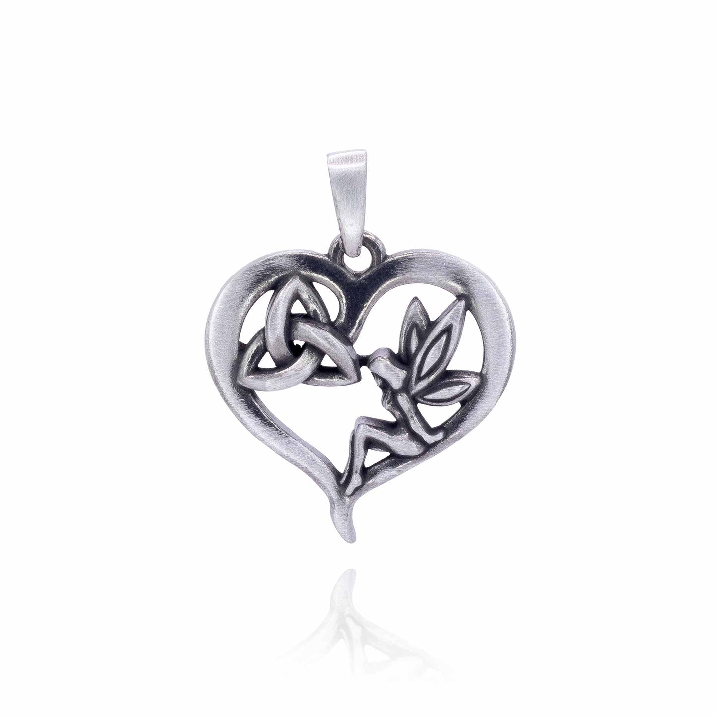 Nirvana Eire - Heart with Trinity Knot: Pewter