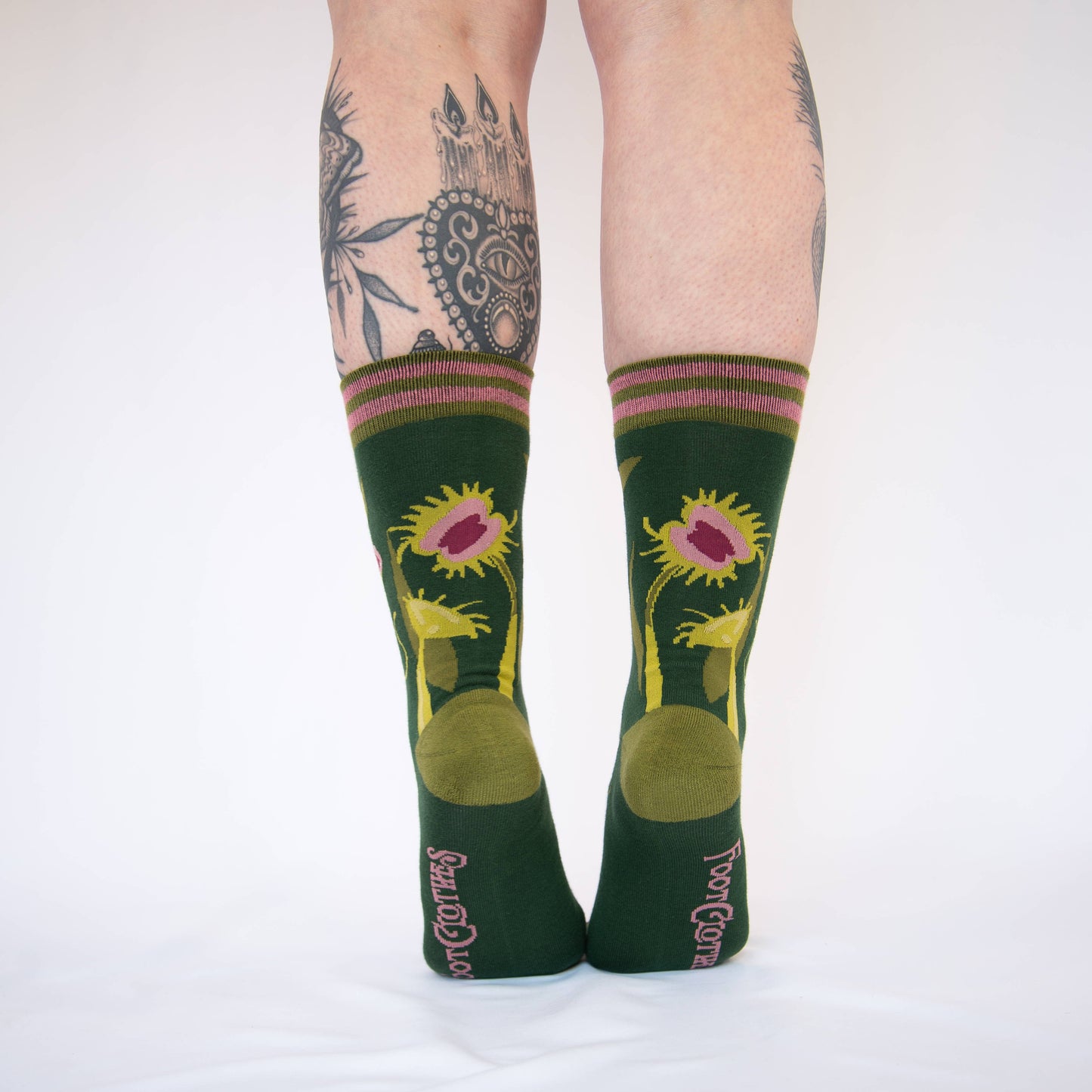 Socks - Foot Clothes - Pitcher Plant Crew Socks