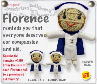 String Doll - Florence the Nurse Keychain